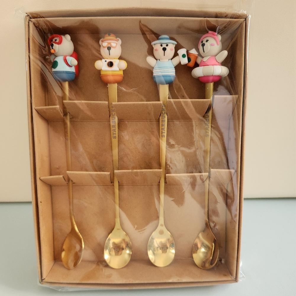 Cute Character Startbuck coffee spoon set